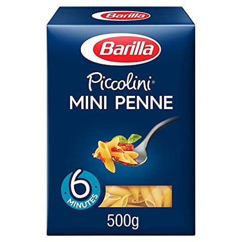 Barilla - Piccolini Mini Penne Rigate 500g - Pâtes À La Texture Tendre Et Taille Parfaite Pour De Délicieux Plats! - Lot De 4
