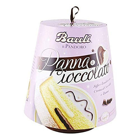 Bauli Pandoro Panna & Cioccolato Avec Crème Au Chocolat Et Crème Fouettée 750g
