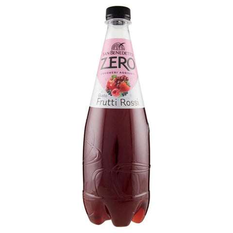 12 X San Benedetto Frutti Rossi Fruits Rouges Zéro Bouteille Pet Sans Sucre 75 Cl Sans Sucre