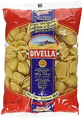 Divella Semoule De Blé Dur Pâtes Orecchiette Sventole 86a Gr 500 X 24