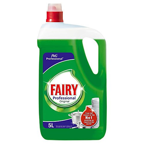 Fairy Professional Original Pack De 2 Bouteilles De Liquide Vaisselle 5 L (Total 10 L)