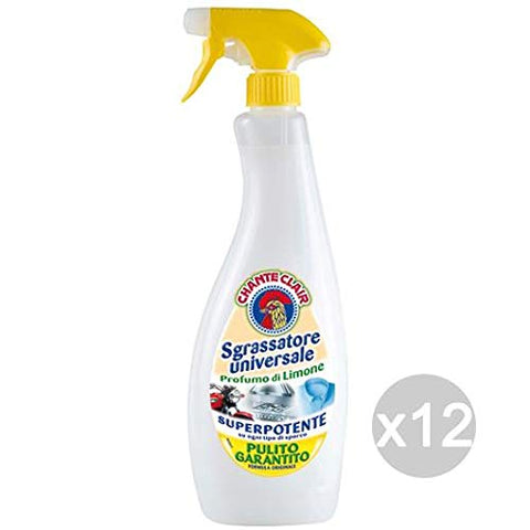 Chante Clair Lot De 12 Dégraissants 625 Spray Citron Nettoyants Et Nettoyage De La Maison