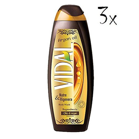 Vidal Lot De 3 Flacons De Mousse À L'huile D'argan 500 Ml