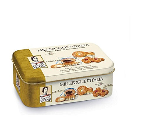 Matilde Vicenzi Millefoglie D'italia Boîte À Biscuits Italienne 330 G Depuis 1905