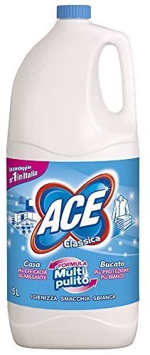2 X Ace Eau De Javel Classique Régulier Liquide 5 Litres 5000 Ml