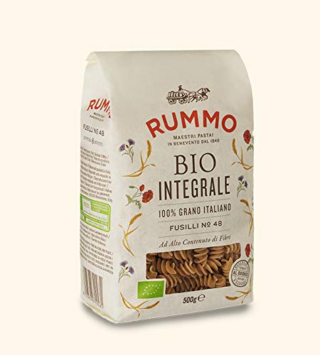 Rummo - Fusilli N.48 Biologique Intégrales Bronze Dessiné - 16 Paquets De 500 G