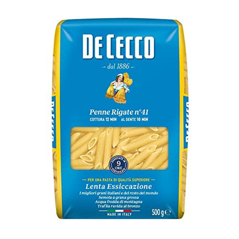 De Cecco Penne Rigate N°41 Sachet 500g - De Cecco - Lot De 4 - Offre Special