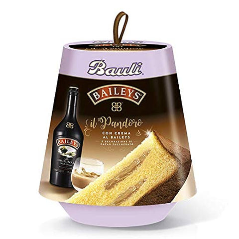 Bauli Il Pandoro Baileys Avec La Crème Baileys Décoré Avec Du Cacao Sucré 750g