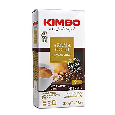 2 Packs Kimbo Aroma Gold Ground Coffee X 8.8oz/250g By Kimbo