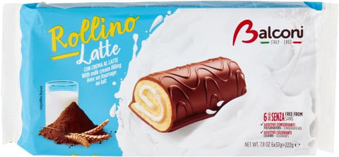 20x Balconi Rollino Al Latte, Con Golosa Crema Al Latte, Petits Pains Au Lait, Avec Délicieuse Crème De Lait 222 G