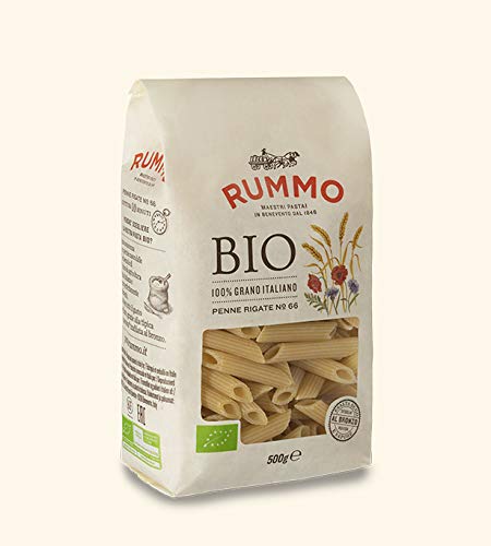 Rummo - Penne Rigate N.66 Biologique Bronze Dessiné - 16 Paquets De 500 G