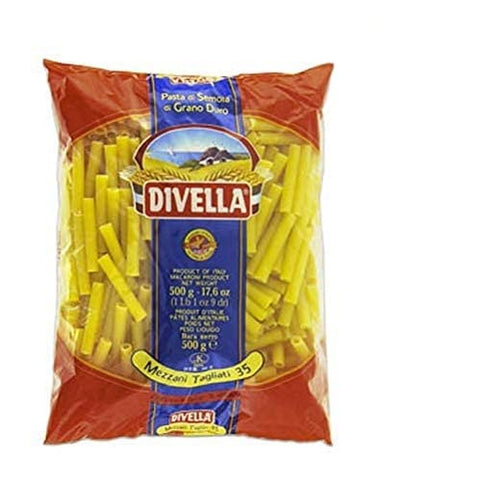 Lot De 10 Pâtes Divella 100 % Italiennes N° 35 Mezzani Tagliati 500 G