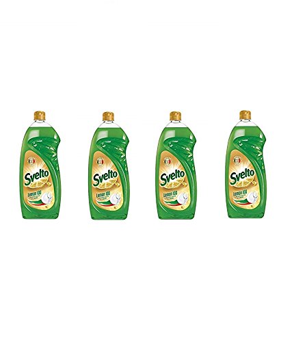Lot De 4 Lessives Pour Assiettes Dévoilées Au Citron Avec Véritable Jus De Citron 4 X 1000 Ml