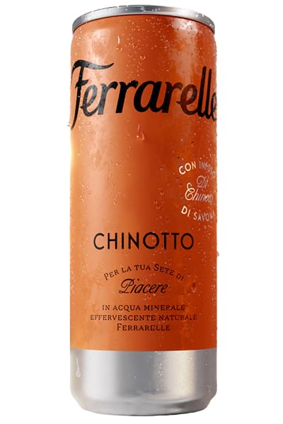 Ferrarelle Chinotto Boisson gazeuse italienne à l'infusion de Chinotto, 72x 250 ml