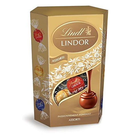 Lindt - Lindor Cornet Assorti 200g - Lot De 3 - Vendu Par Lot - Livraison Gratuite En France