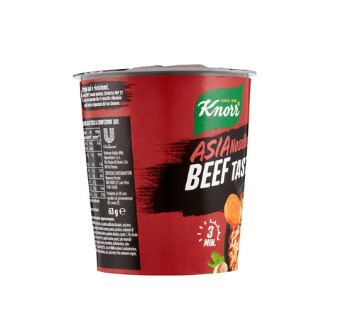 Knorr Asia Noodles MANZO Beef Taste 8x 63 g +  + Italian Gourmet polpa 400gr