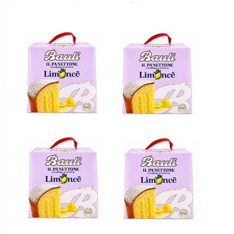 4x Bauli Il Panettone Limoncè avec crème au goût de Limoncè 700 g