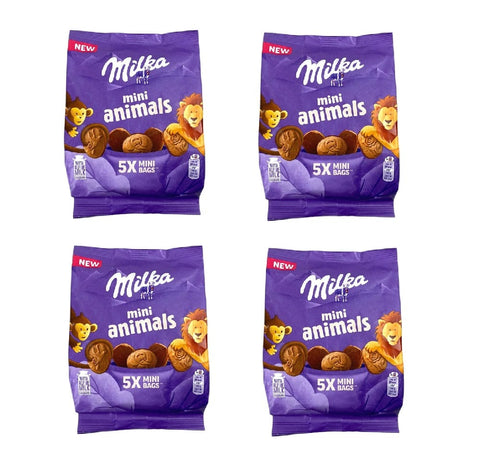 4x Milka Mini Animals Mini biscuits en forme d'animaux