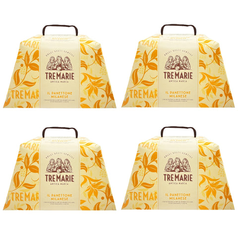 4x Tre Marie Il Panettone Milanese 750 G  Traditional Italian Christmas Cake