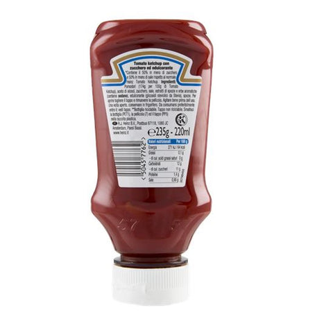 5x Heinz Tomato Ketchup 50% Meno Zucchero e Sale 50 % de sucre et de sel en moins 235 g