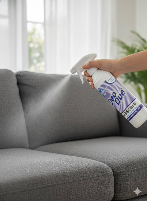 3x Deo Due – Profumatore Bifase Muschio Désodorisant d'air et textile 500 ml