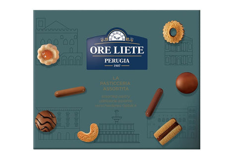 Ore Liete Perugia La Pasticceria Assortita Divers Biscuits Spécialité Italienne Coffret Cadeau 350g
