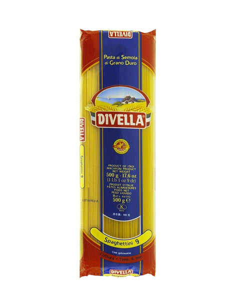 Divella Spaghettini 9 Cottura 5 Minuti Da 500 Grammi (082665)