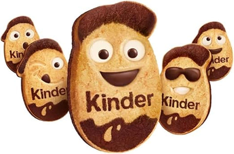 Kinder Kinderini Sachet de biscuits fourrés au cacao et à la crème au lait, 24 biscuits moelleux de 25 g emballés individuellement, mini-biscuits fourrés pour enfants et adultes