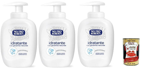 Neutro Roberts Sapone Liquido Idratante Lot De 3 Savons Hydratants 200 Ml + Polpa Italian Gourmet 400 G