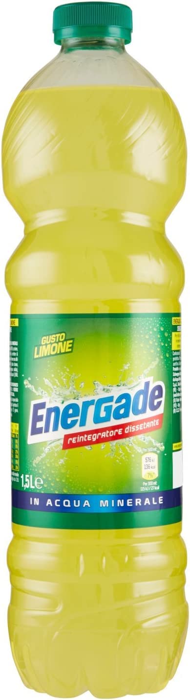 Energade Lot De 12 Boissons Énergisantes Au Citron Vert Bevanda Energetica 1,5 L