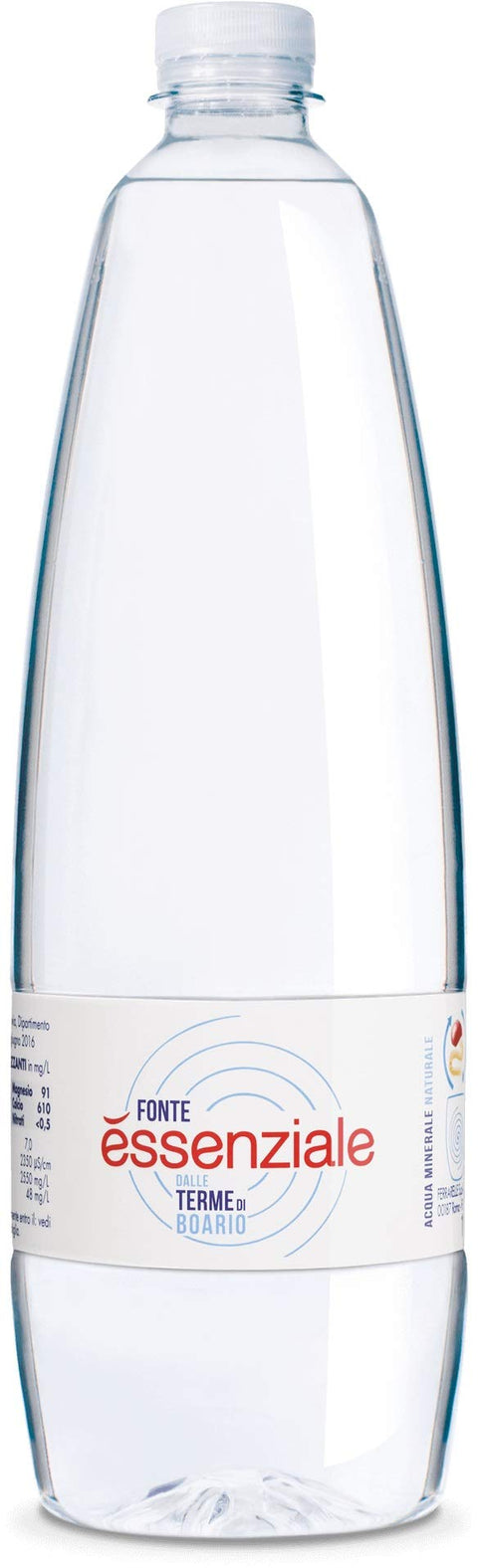 12 Flacons Eau Minérale Naturelle Essentielle 1 Lt. Riche En Magnésium