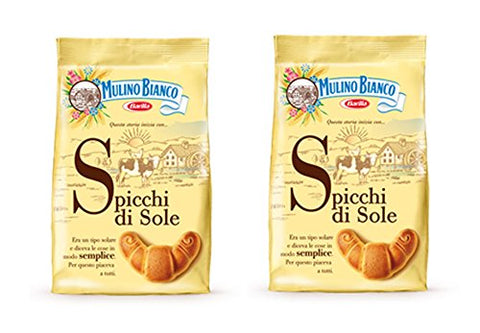 Mulino Bianco: Spicchi Di Sole Lot De 2 Sablés Avec Beurre Et Œufs 400 G
