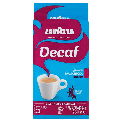 Lavazza Dek Intenso Lot De 5 Cafés Moulus Décaféinés 250 G