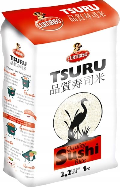 Curtiriso Tsuru Paquet De 1 Kg De Riz Pour Sushi