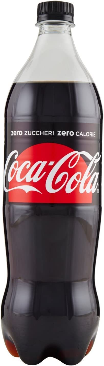 Lot De 12 Courgettes Cola-Cola Zero Sans Sucre Italian Boisson Non Alcoolisée Pet 1lt Coca Cola