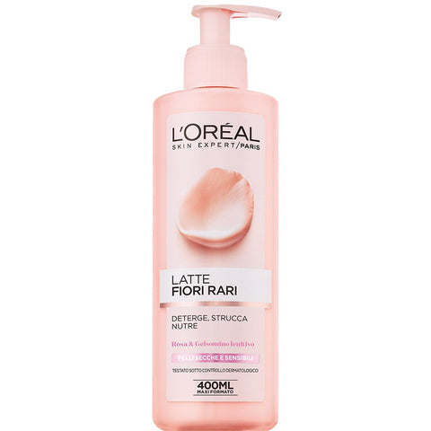 L’oréal Paris Fiori Rari Make-Up Remover Face And Eye Cream For Dry And Sensitive Skin – 200 Ml Make-Up Remover Milk Per Pelli Secche