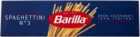Barilla Lot De 10 Paquets De Spaghettis Spaghettini N° 3 Italie Pâtes 500 G