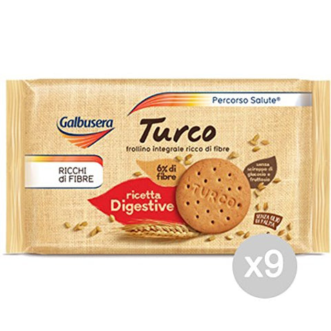 Galbusera Set 9 Biscuits Turc Gr.400 Pour Petit Déjeuner Et Goûter