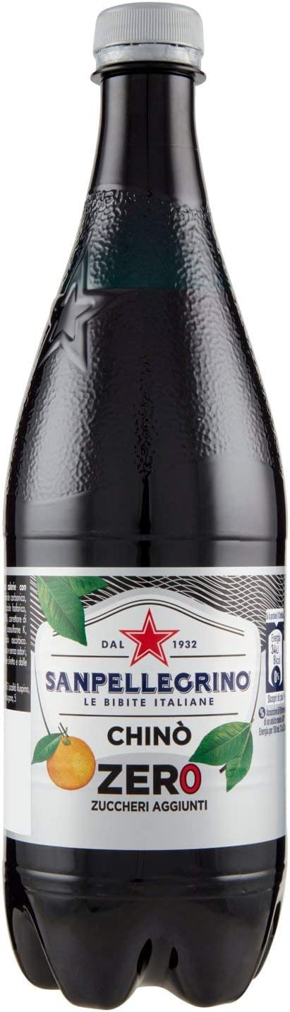 San Pellegrino Chinotto Zero Pet Lot De 12 Bouteilles De Limonade Sans Sucre 0,75 L Orange Amère