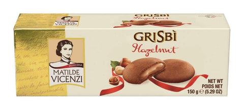 Matilde Vicenzi Grisbi Hazelnut Lot De 14 Pâtes Brisées Italiennes Garnies De Crème Veloutée 14 X 150 G