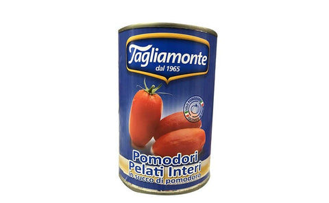 Tagliamonte Pomodori Pelati Interi Sauce Tomates Pelées En Provenance D'italie Boîte De 400 G 100 % Tomates Italiennes