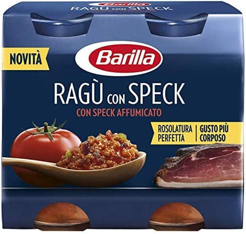 8 X Barilla Ragù Con Bacon Sauce Tomate Sauce Tomate 2 X 180 G Ragu Avec Bacon