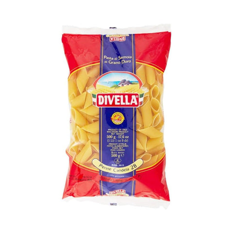 Divella Candele Penne 28 Cooking 11 Minutes 500 Grams - Made In Italy
