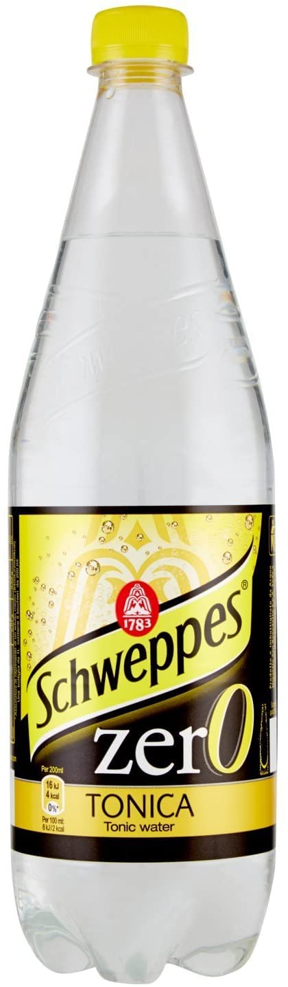 6x Schweppes Tonica Zero Getönten Ohne Zucker Pet 0,6 L Erfrischend