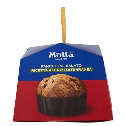 4x Motta Panettone Salato Mediterran 450g – Au citron confit de Sicile, tomates, graines de fenouil et origan – recette du chef étoilé Bruno Barbieri – une délicatesse italienne+ Italian Polpa 400gr