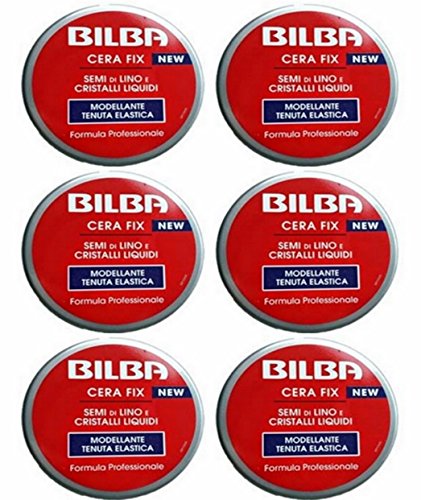 6 Bilba Cire Pour Cheveux Fix Modelant Étanchéité Élastique Graines De Lin Et Cristaux