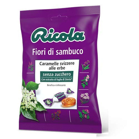 Ricola Fiori Di Sambuco Bonbon Vieilles Fleurs Rafraîchissantes Sans Sucre 70g