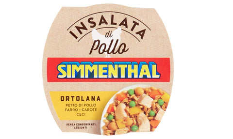 Simmenthal Insalata Di Pollo Ortolana Salade De Poulet Avec Épeautre, Carottes Et Pois Chichants 160 G