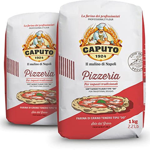 Colichef Farine Caputo Pizzeria Type 00/2 Kilos (Pack 2 X 1 Kg) - La Farine Pizza N°1 En Italie, Brute