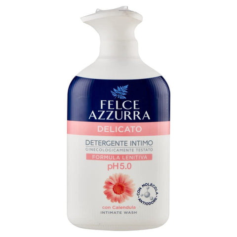 Paglieri Felce Azzurra Detergente Intimo Delicato Savon Intime Doux Au Calendula Ph 5.0 Testé Gynécologiquement 250 Ml